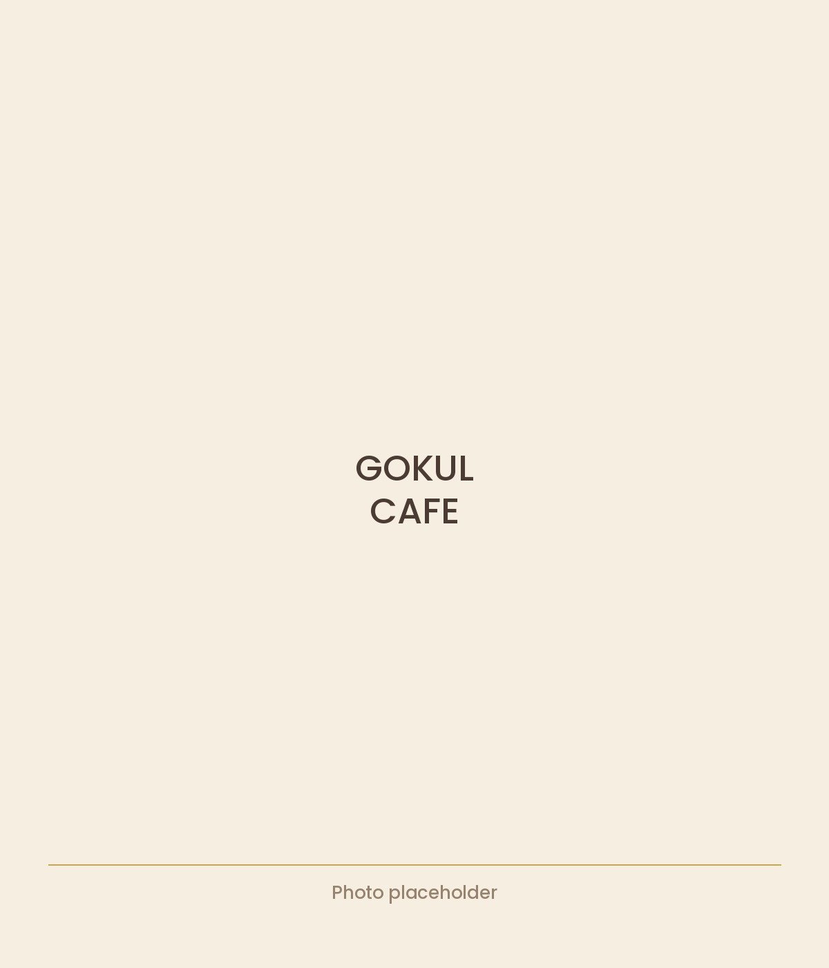Gokul Cafe brewing tradition