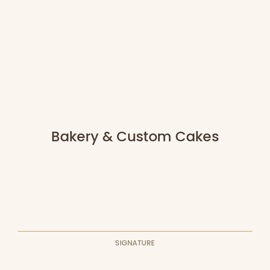 Bakery and custom cakes